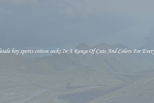 Wholesale boy sports cotton socks In A Range Of Cuts And Colors For Every Shoe