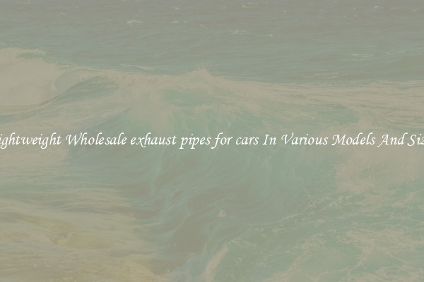 Lightweight Wholesale exhaust pipes for cars In Various Models And Sizes