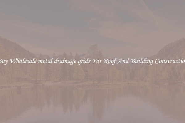 Buy Wholesale metal drainage grids For Roof And Building Construction