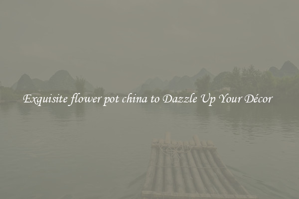 Exquisite flower pot china to Dazzle Up Your Décor  