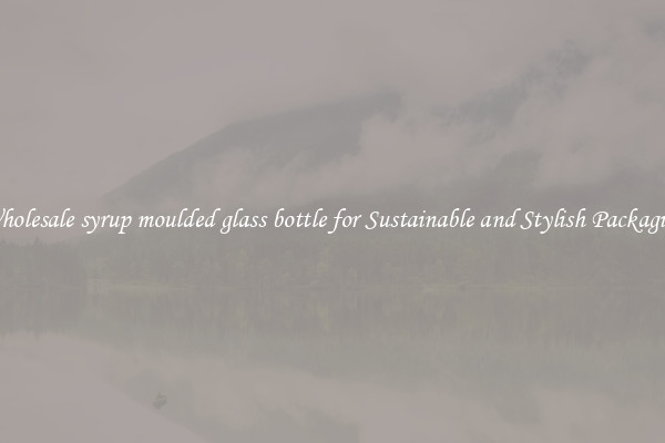 Wholesale syrup moulded glass bottle for Sustainable and Stylish Packaging