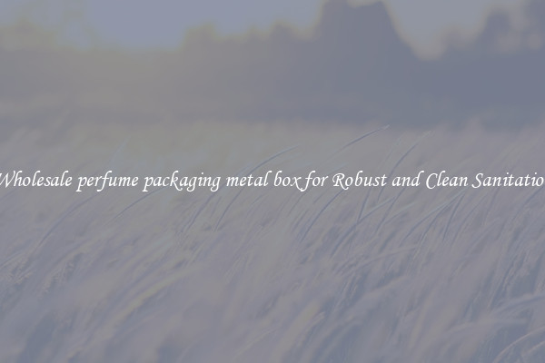 Wholesale perfume packaging metal box for Robust and Clean Sanitation