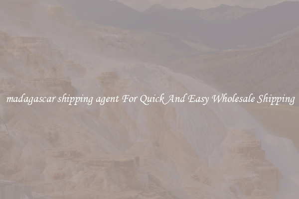 madagascar shipping agent For Quick And Easy Wholesale Shipping