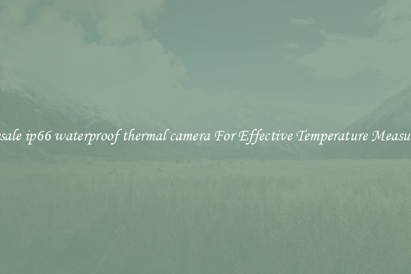 Wholesale ip66 waterproof thermal camera For Effective Temperature Measurement