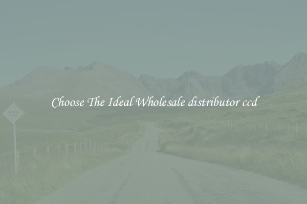 Choose The Ideal Wholesale distributor ccd