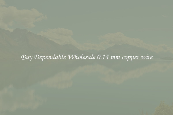 Buy Dependable Wholesale 0.14 mm copper wire
